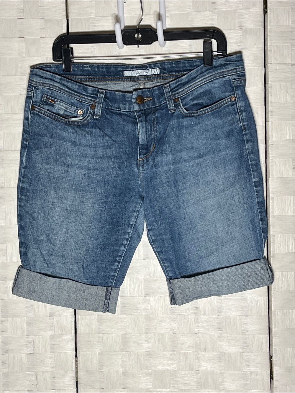 Joe's Jeans Medium Blue Jean Shorts Rolled Hem